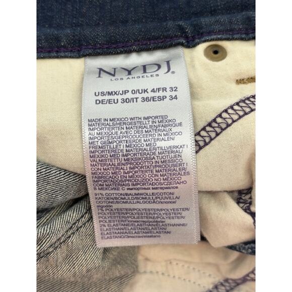 NYDJ “Marilyn” Straight Crop Jeans with Lift Tuck Technology – Size 0 - Picture 5 of 6